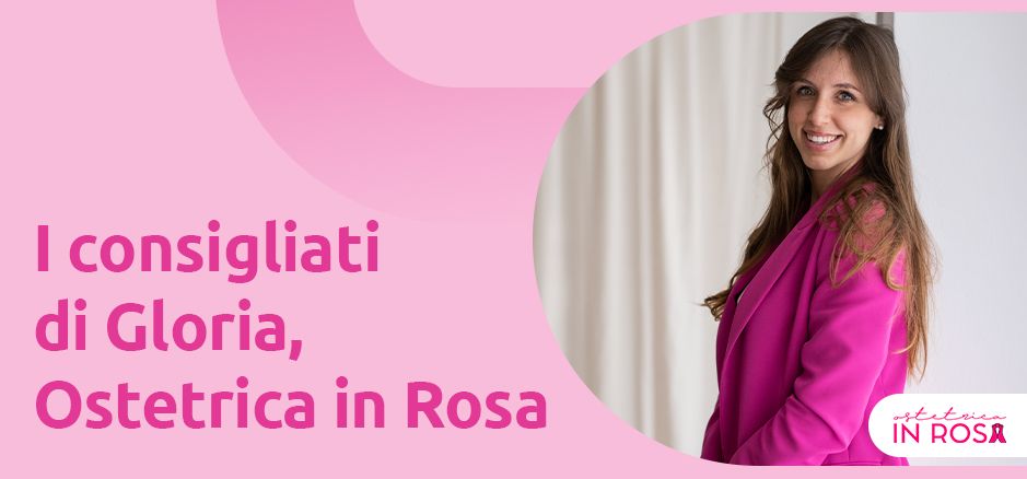 Hero banner mobile Landing page ostetrica in rosa