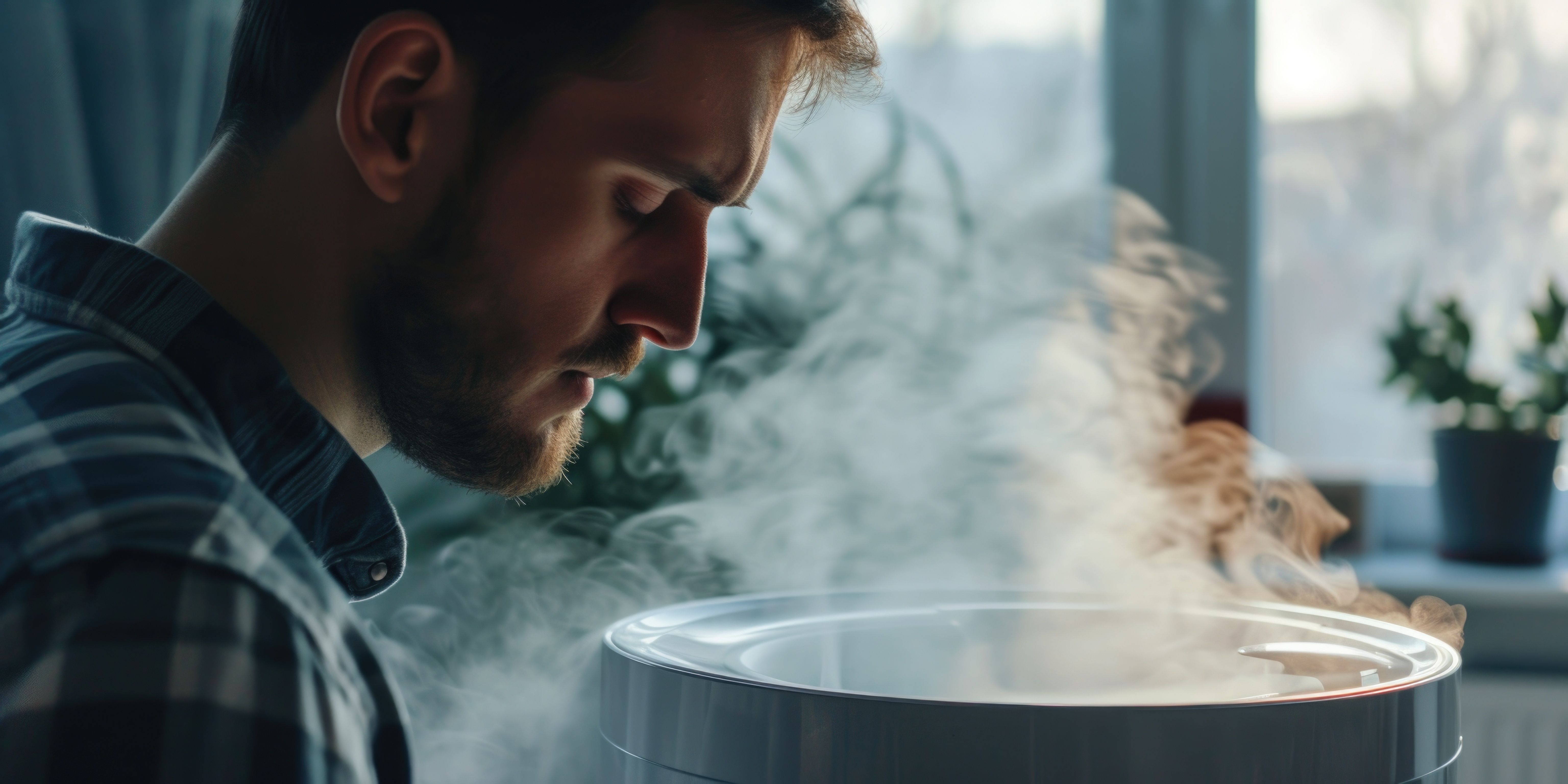man standing front pot with steam coming out it this versatile image can be used depict cooking food preparation delicious meal being served (1)