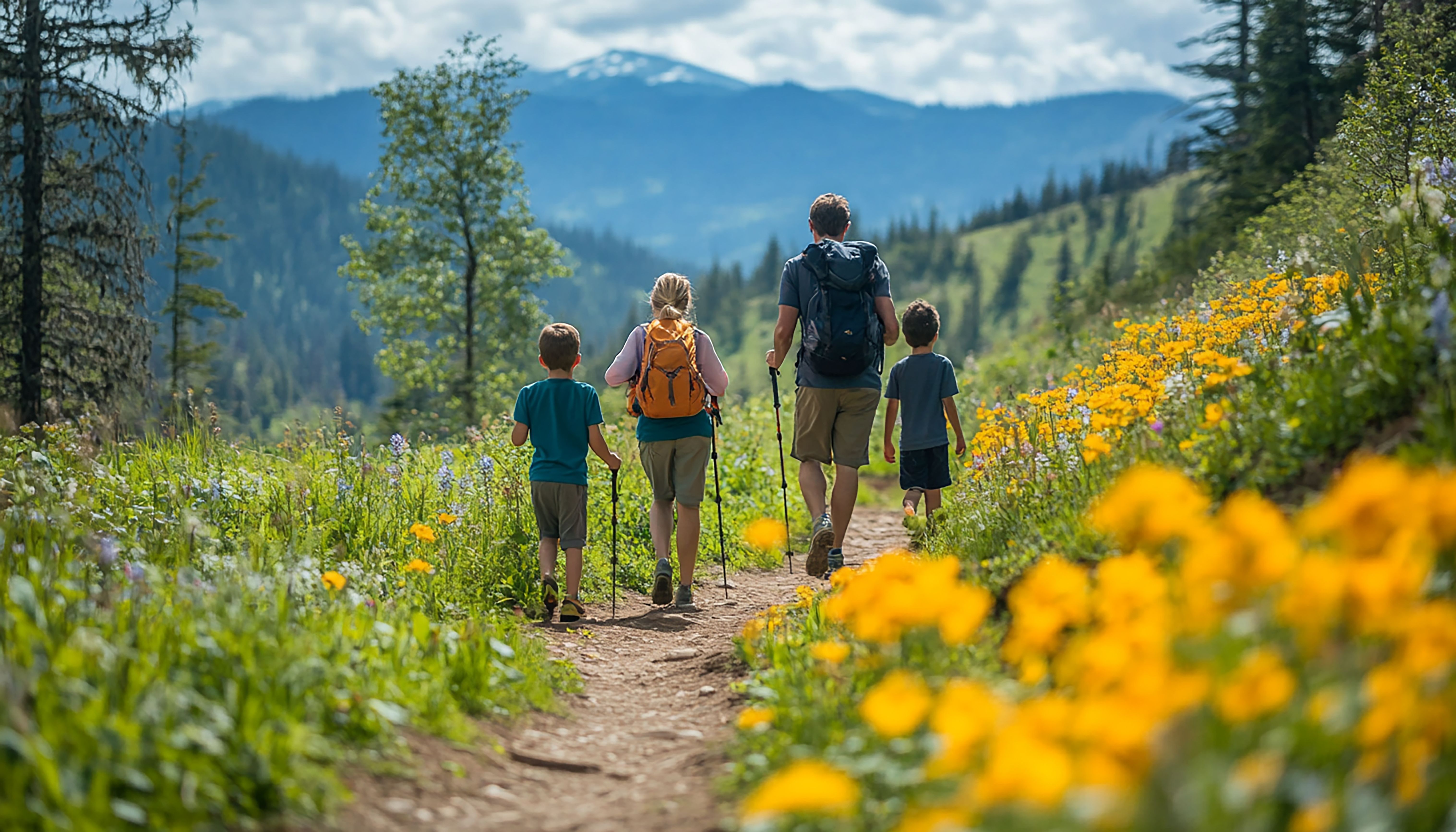 trailblazing together familys mountain adventure